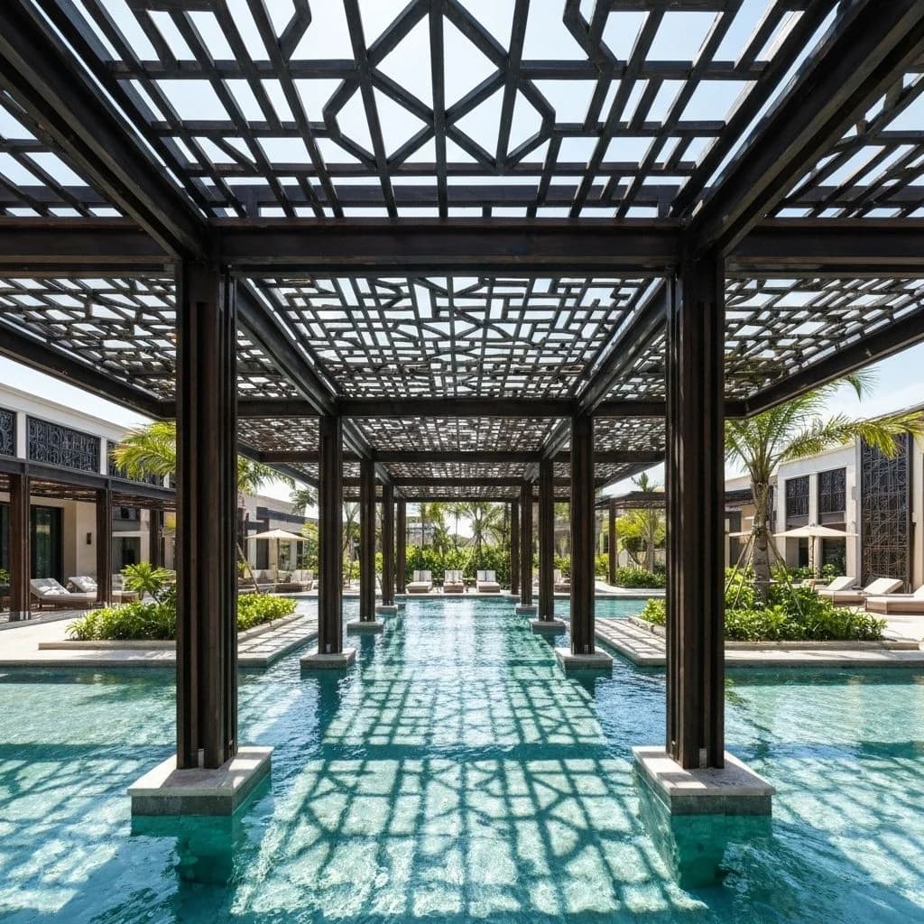 Luxury Resort Pergola Complex
